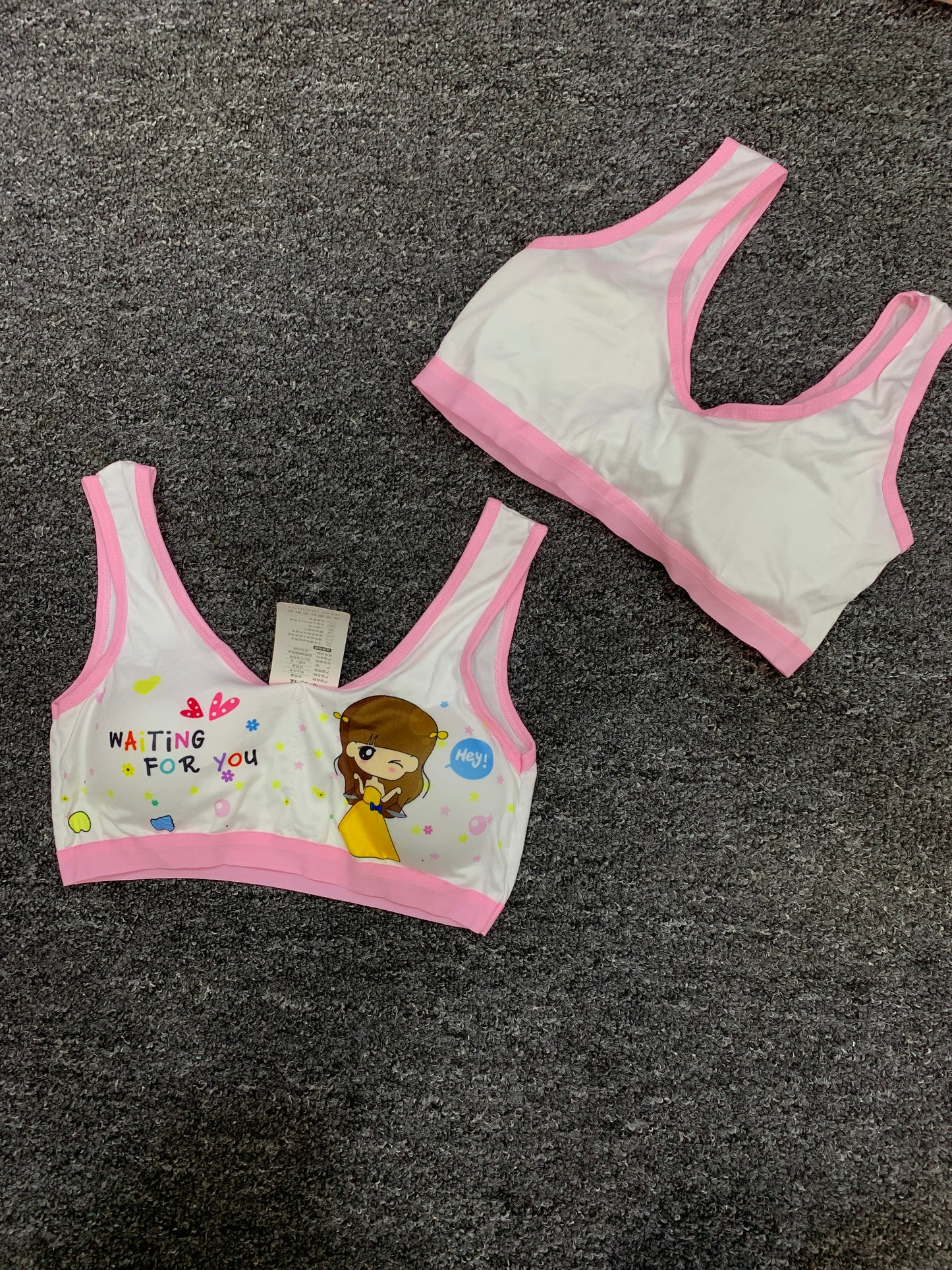GIRLS FASHION PADDED BRA TOP (WAITING FOR YOU)