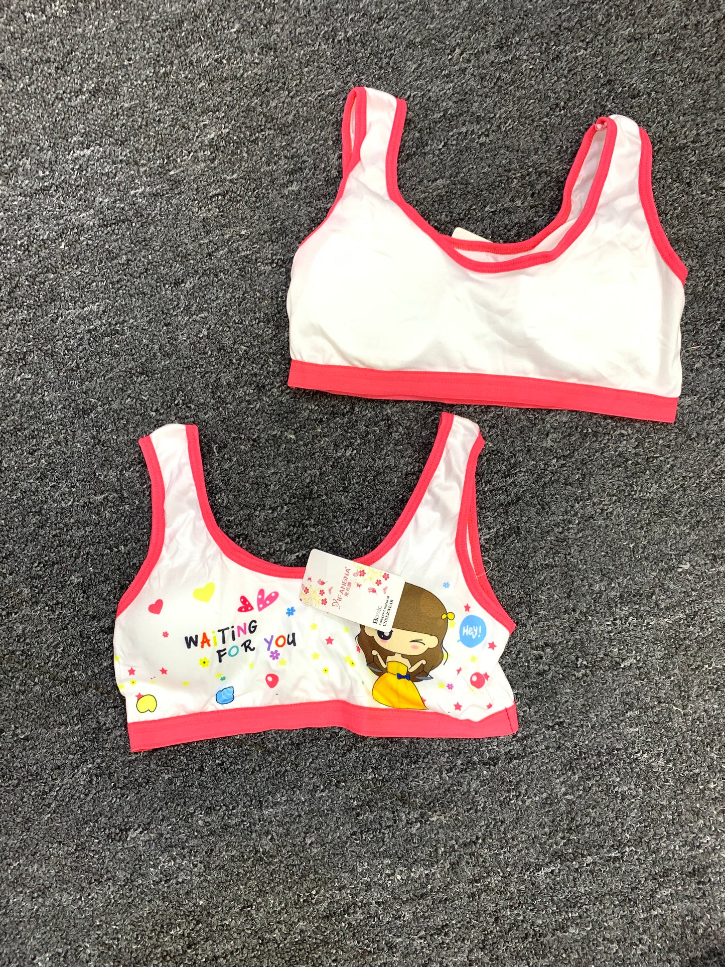 GIRLS FASHION PADDED BRA TOP (WAITING FOR YOU)