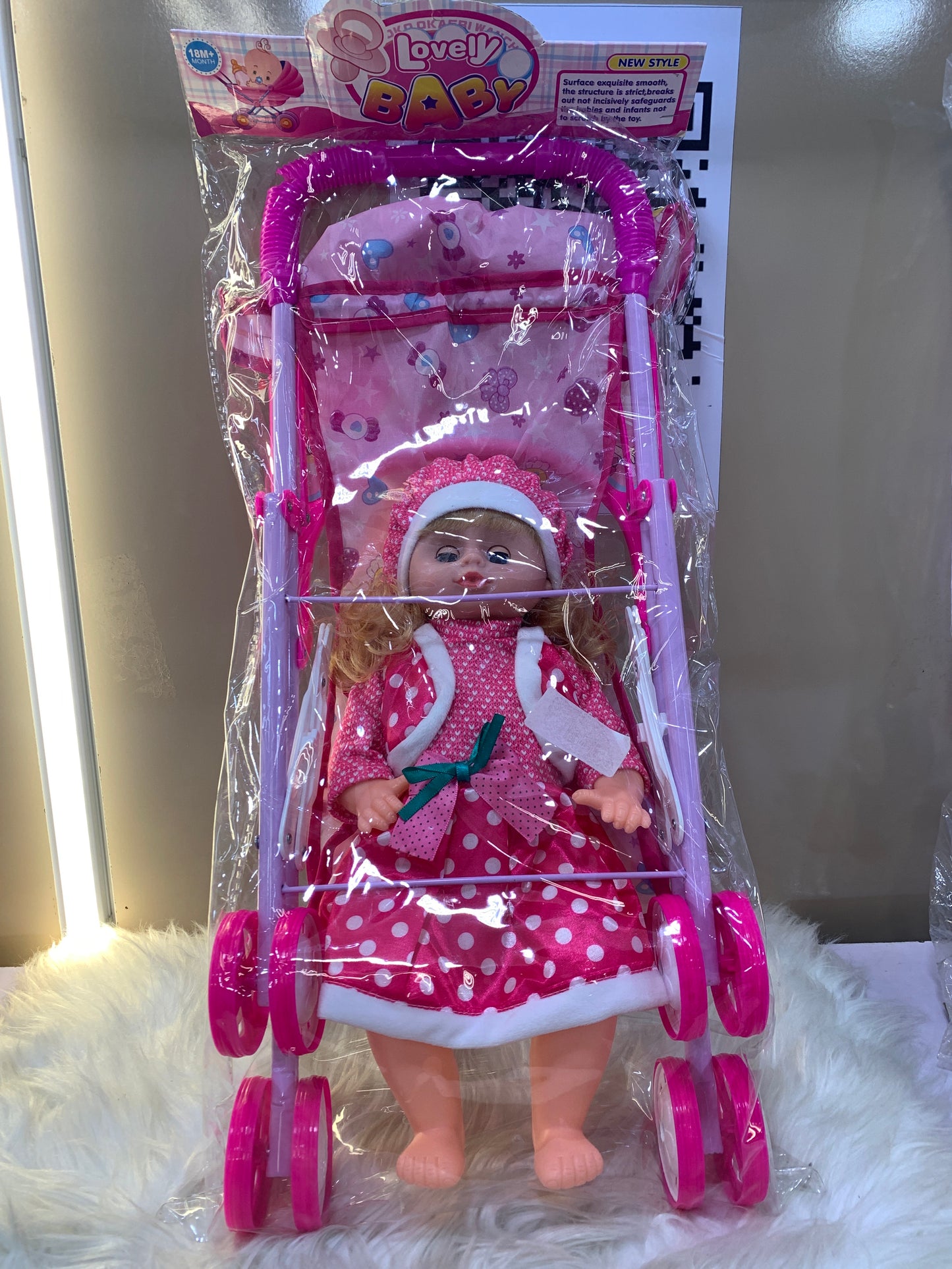 LOVELY BABY STROLLER TOY DOLL