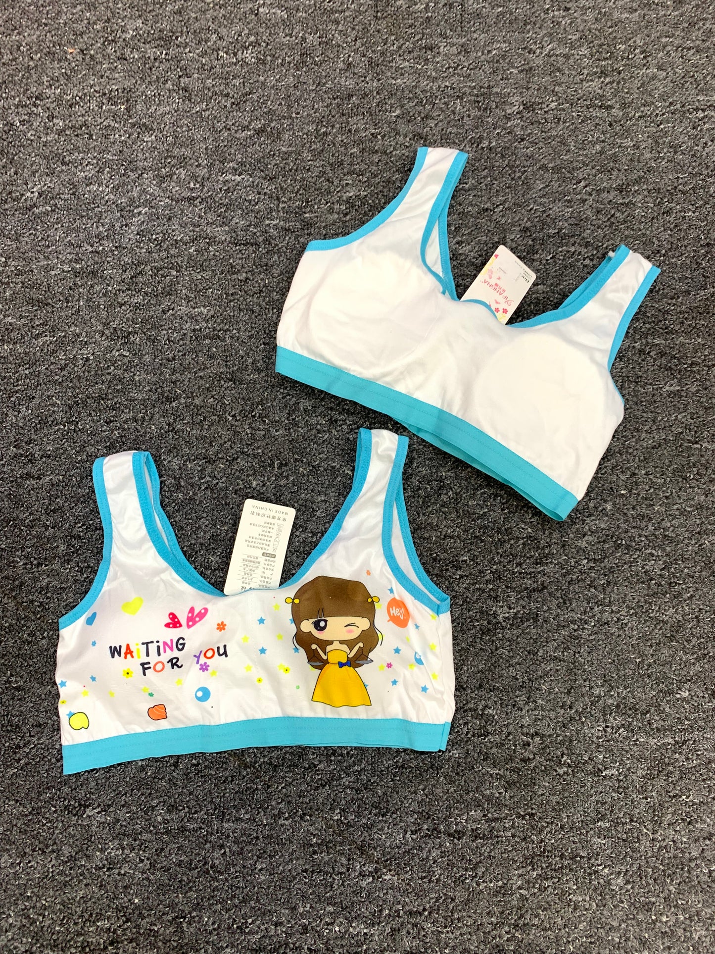 GIRLS FASHION PADDED BRA TOP (WAITING FOR YOU)
