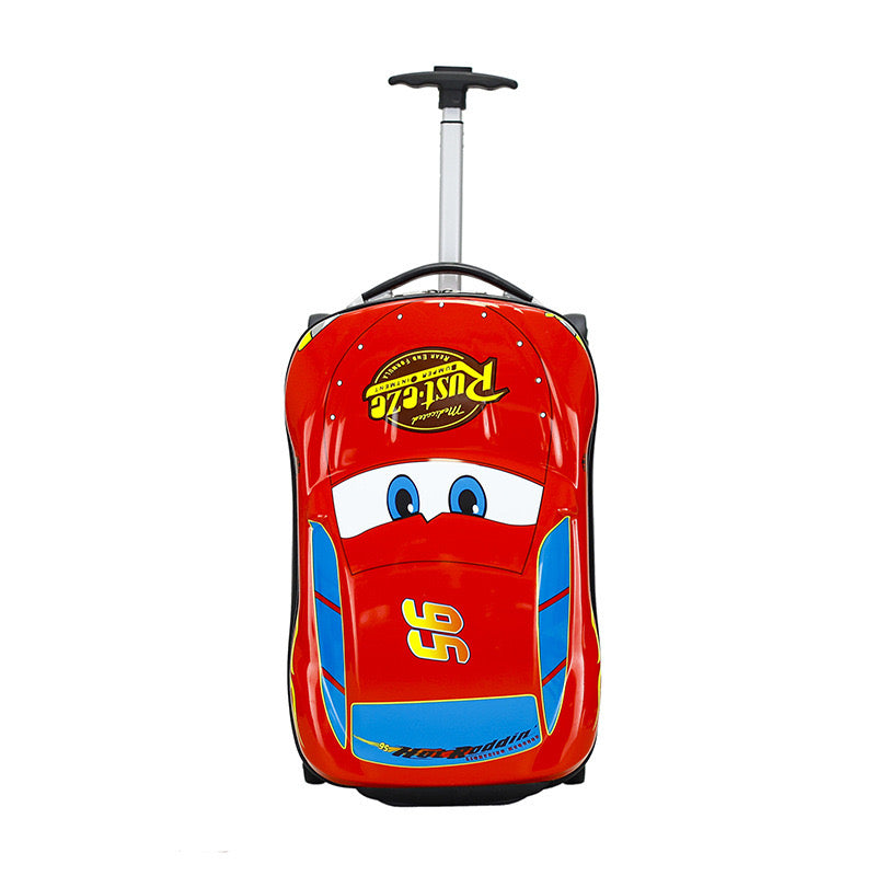 PC CAR SHAPE KID TROLLEY TRAVEL LUGGAGE BOX 18 INCHES