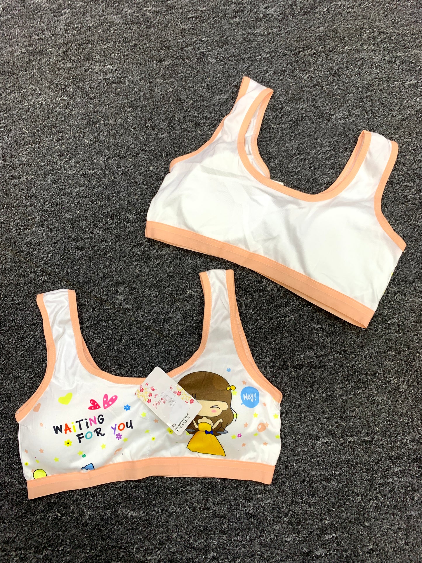 GIRLS FASHION PADDED BRA TOP (WAITING FOR YOU)