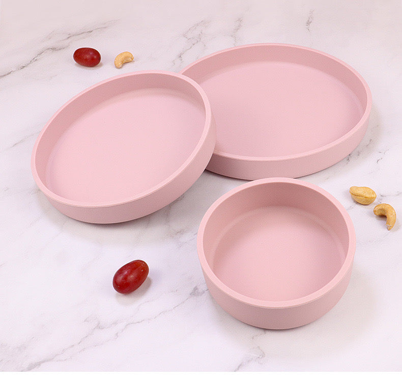 SILICON PLATE AND BOWL SET 3 IN 1