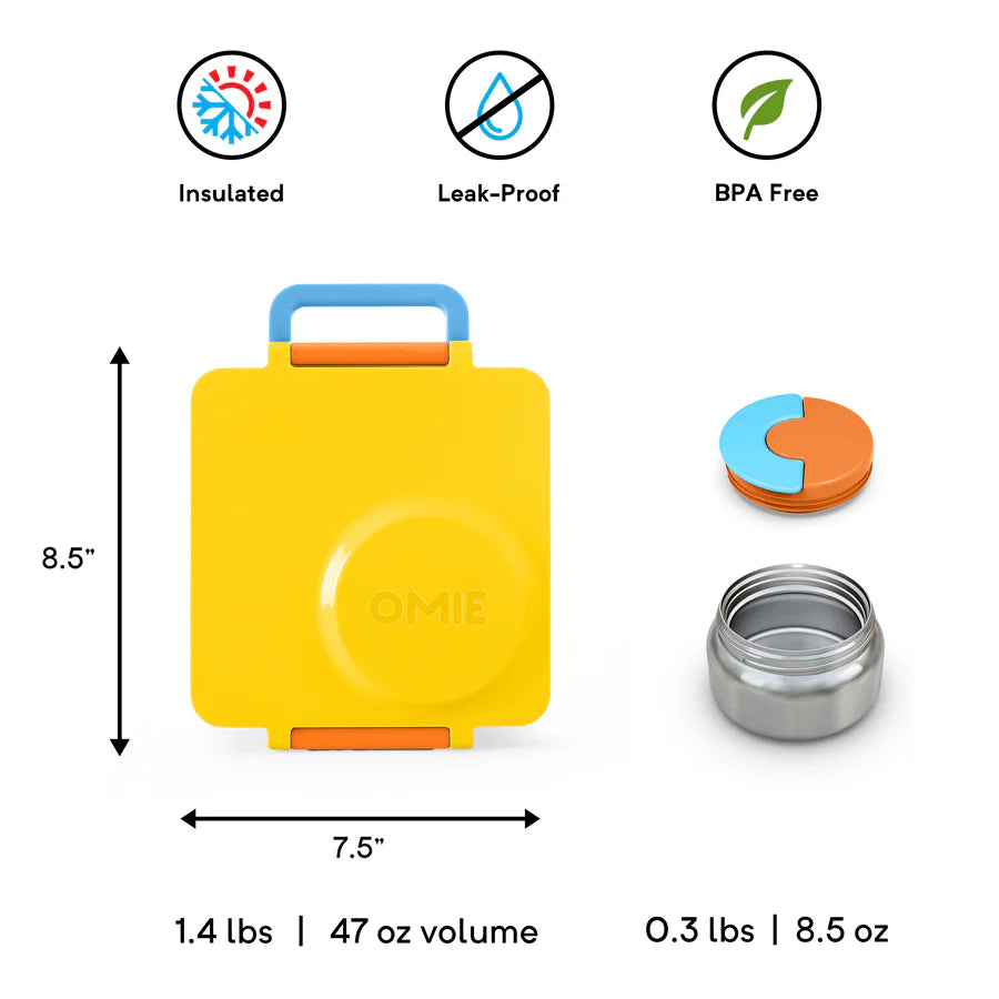 OMIEBOX FOOD CONTAINER & VACUUM INSULATED LUNCHBOX