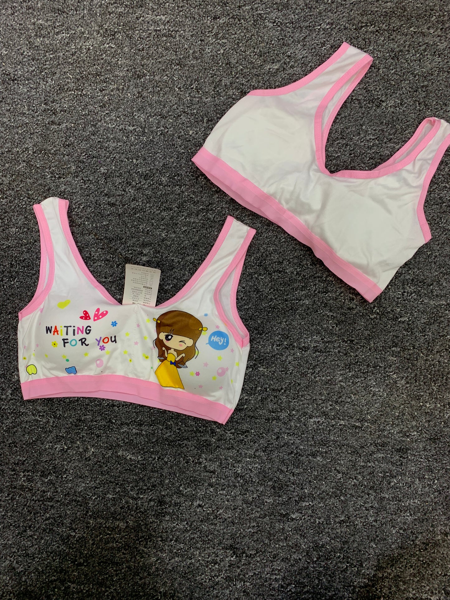 GIRLS FASHION PADDED BRA TOP (WAITING FOR YOU)