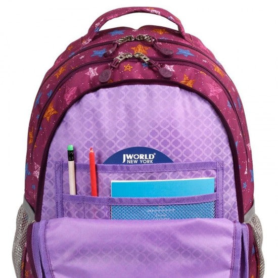 JWORLD CORNELIA SCHOOL BACKPACK - STARS 4-10YRS