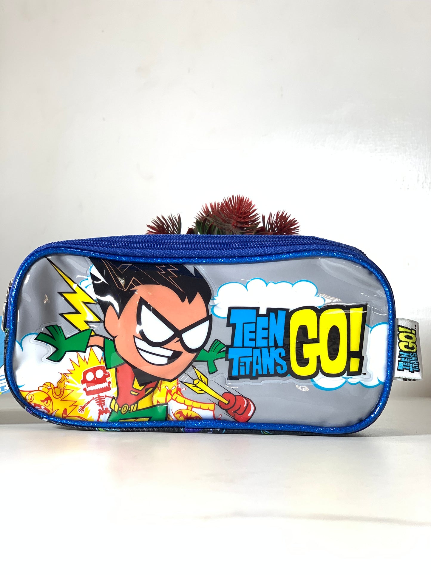 CHARACTER STATIONERY PURSE WITH 2 ZIPS