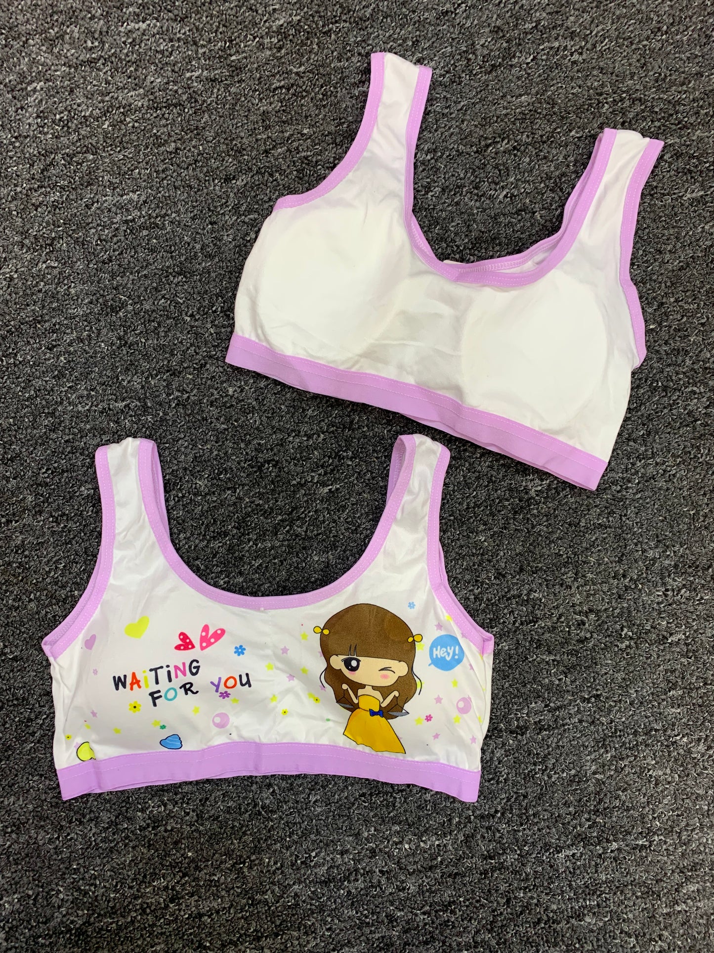 GIRLS FASHION PADDED BRA TOP (WAITING FOR YOU)
