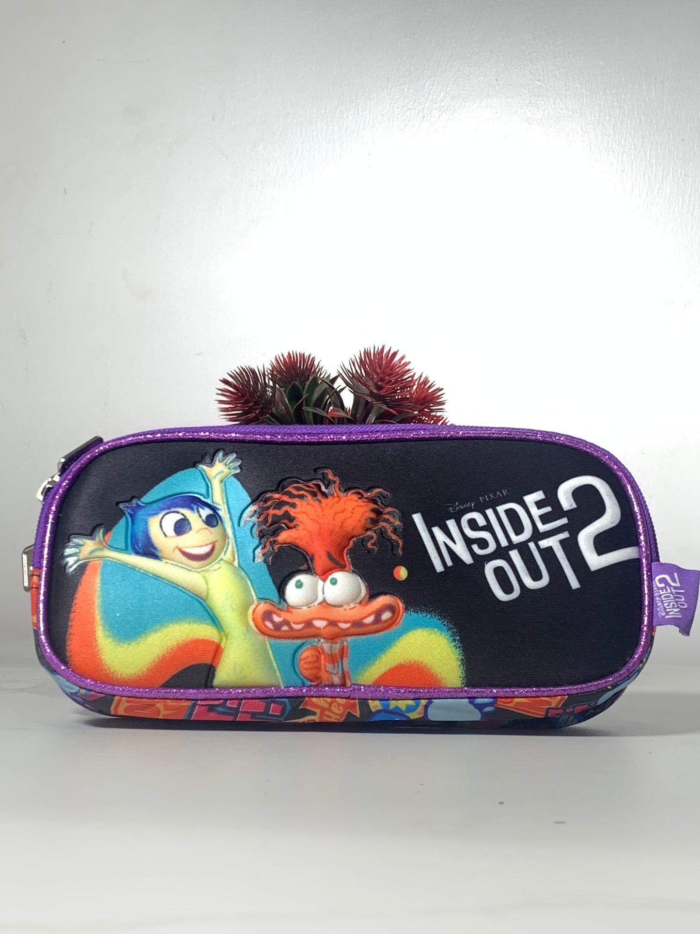 CHARACTER STATIONERY PURSE WITH 2 ZIPS