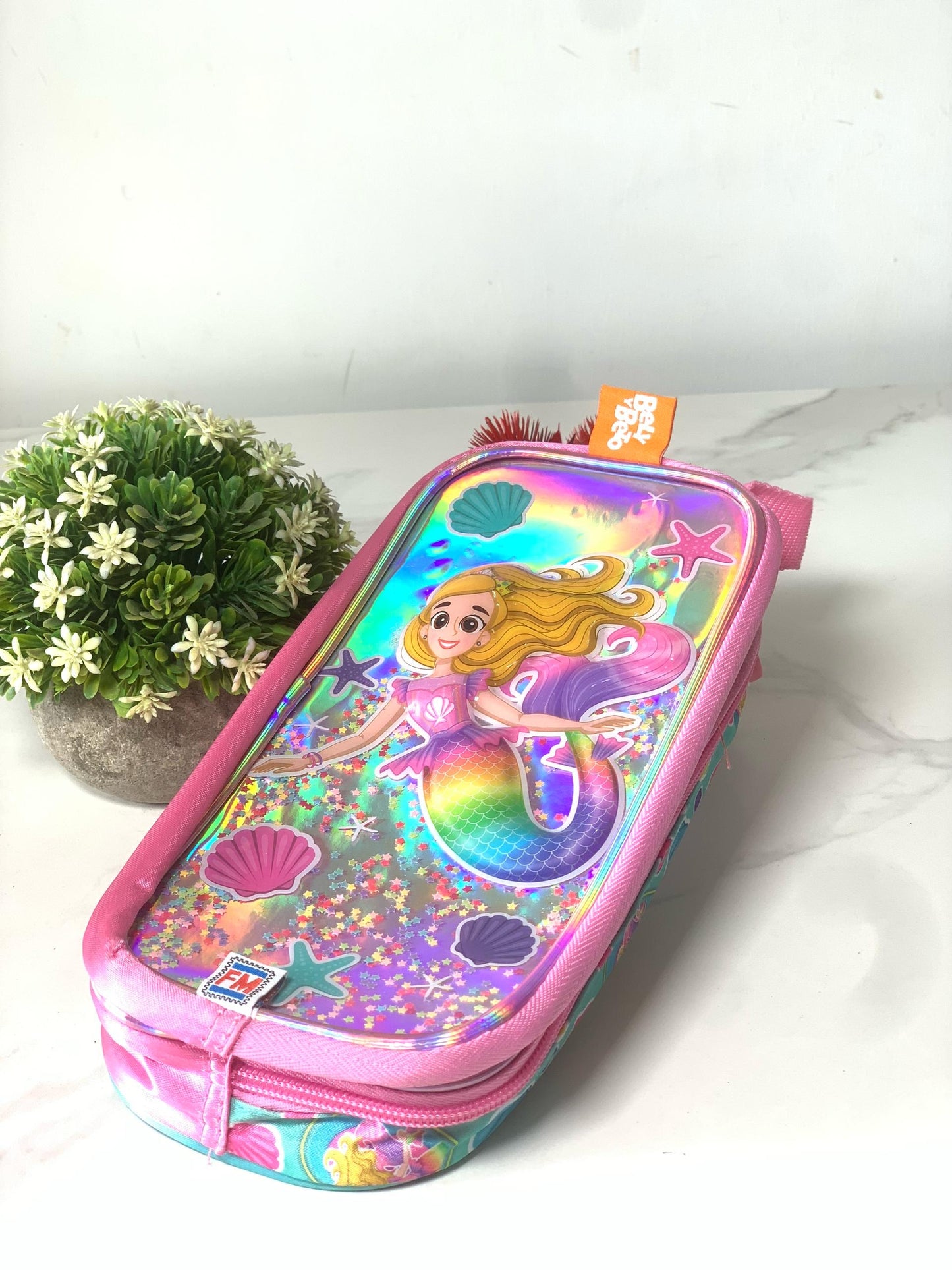 CHARACTER STATIONERY PURSE WITH 2 ZIPS