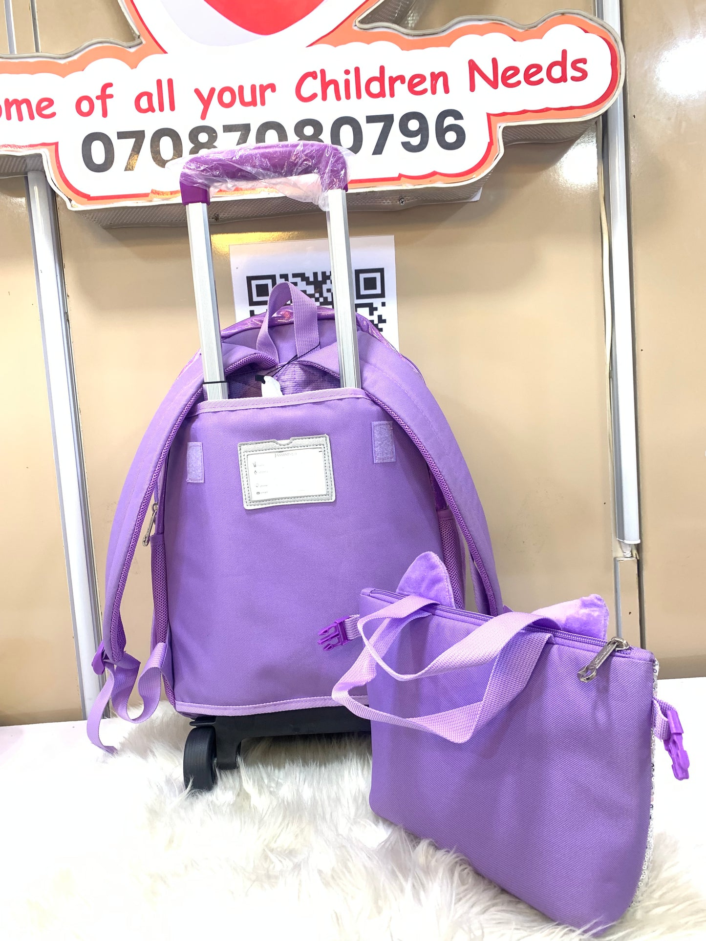 SEQUENCE TROLLEY BACK BAG SET 4-8YRS