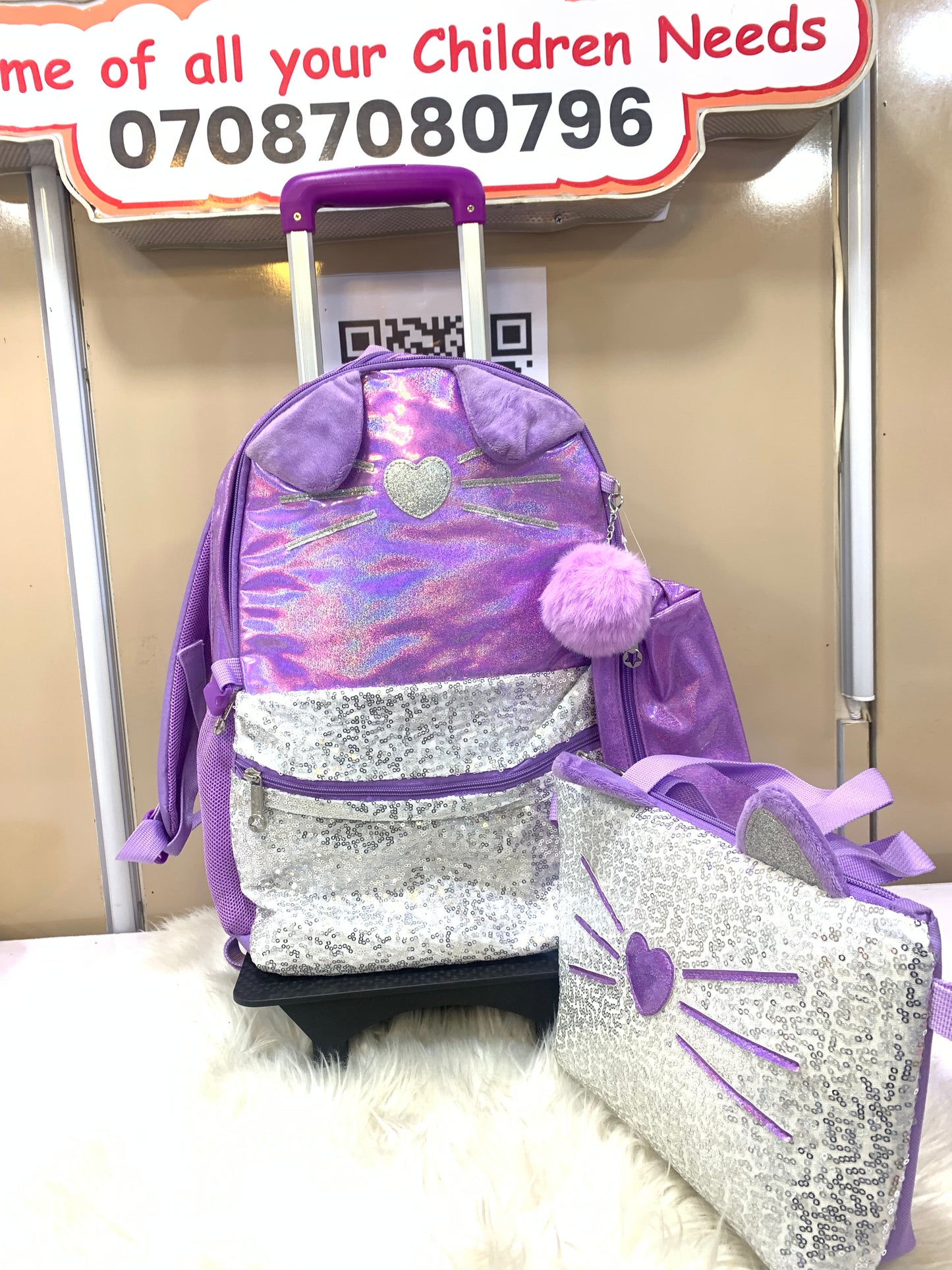 SEQUENCE TROLLEY BACK BAG SET 4-8YRS