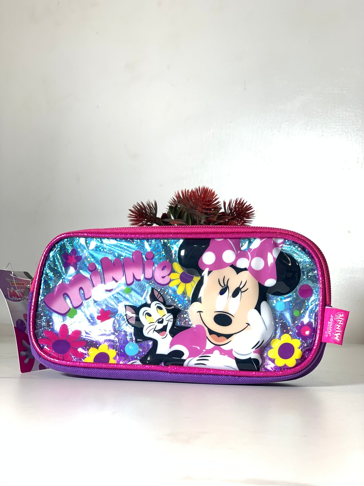 CHARACTER STATIONERY PURSE WITH 2 ZIPS