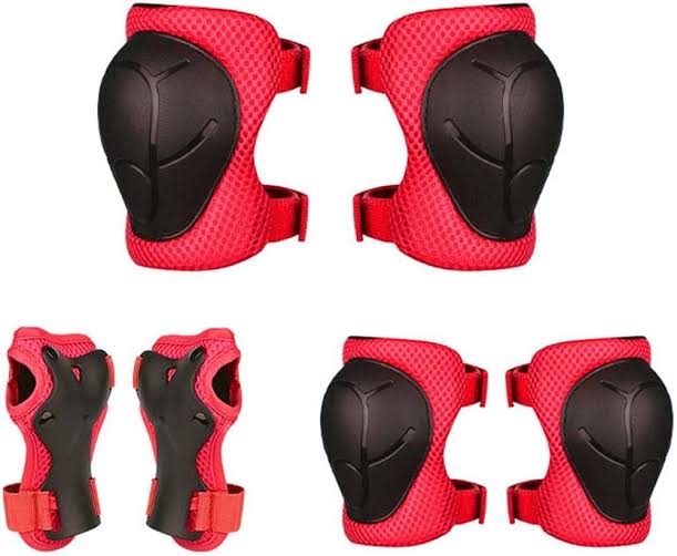 SKATING / BICYCLE PROTECTIVE KNEE AND ELBOW GUARD SET