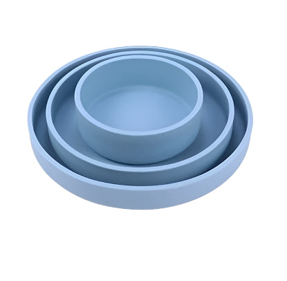 SILICON PLATE AND BOWL SET 3 IN 1