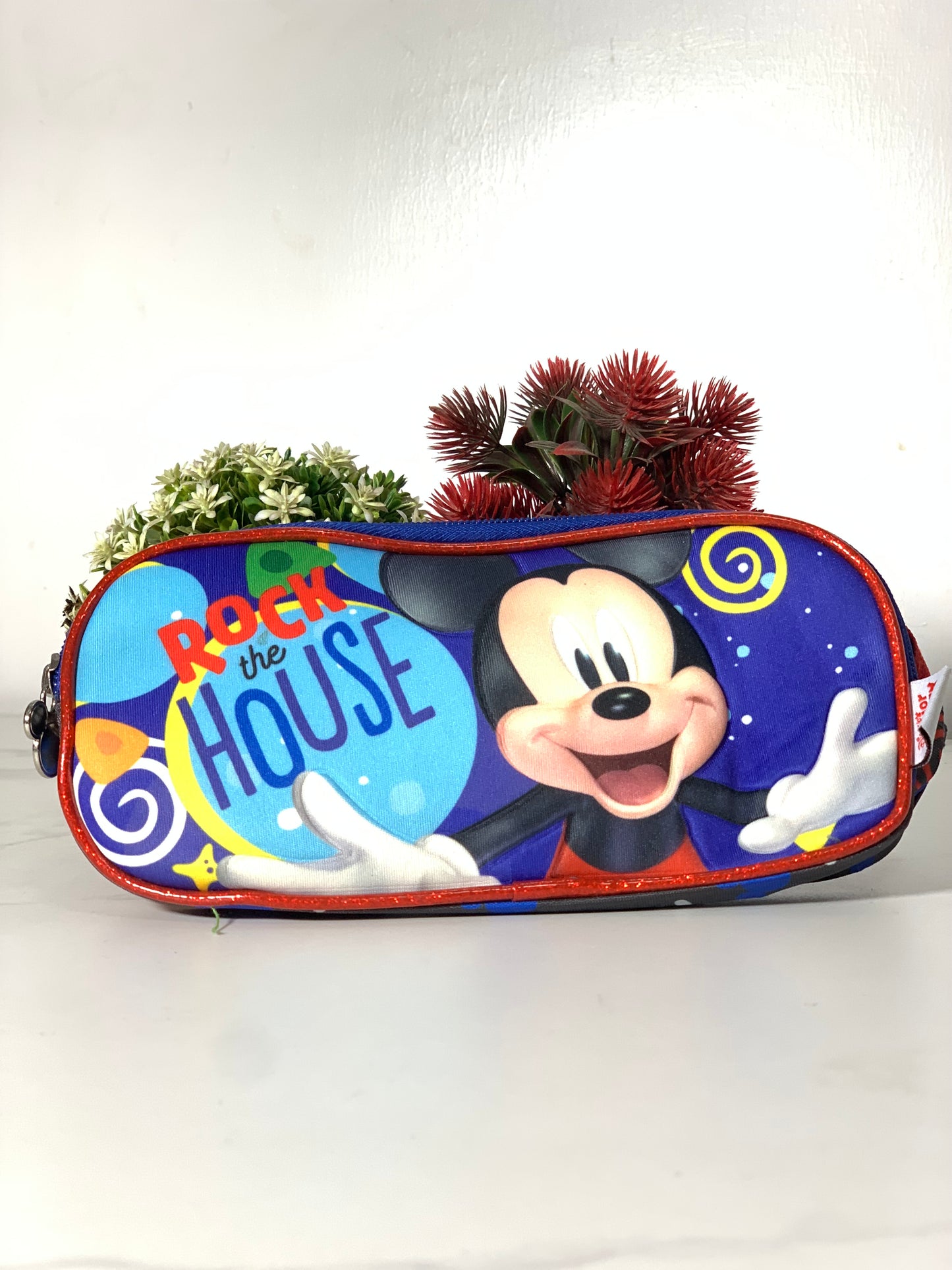 CHARACTER STATIONERY PURSE WITH 2 ZIPS