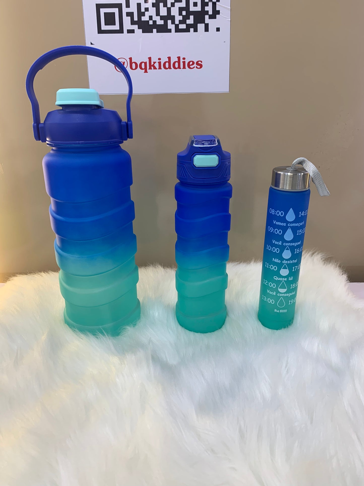 3 IN 1 DOUBLE MULTI COLOR WATER BOTTLE STRAW