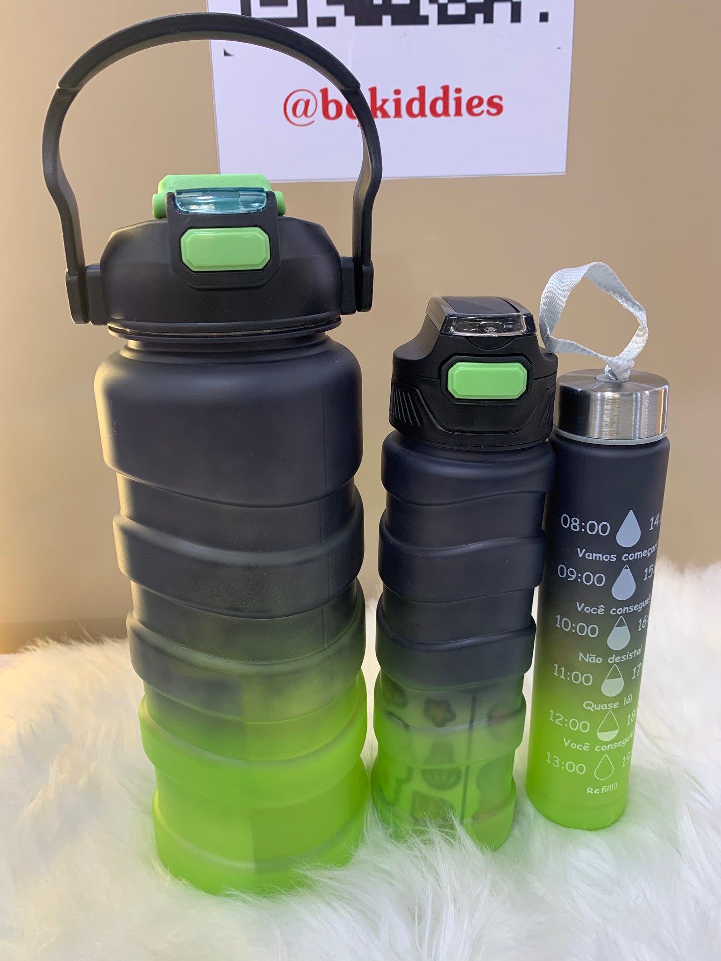 3 IN 1 DOUBLE MULTI COLOR WATER BOTTLE STRAW