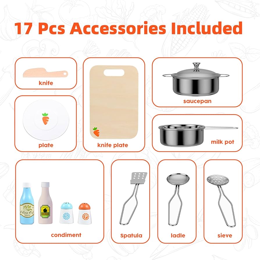 JAPANESE KITCHEN PRETEND PLAY SET FOR KIDS CHEF CERAMIC (36 MONTHS AND ABOVE)