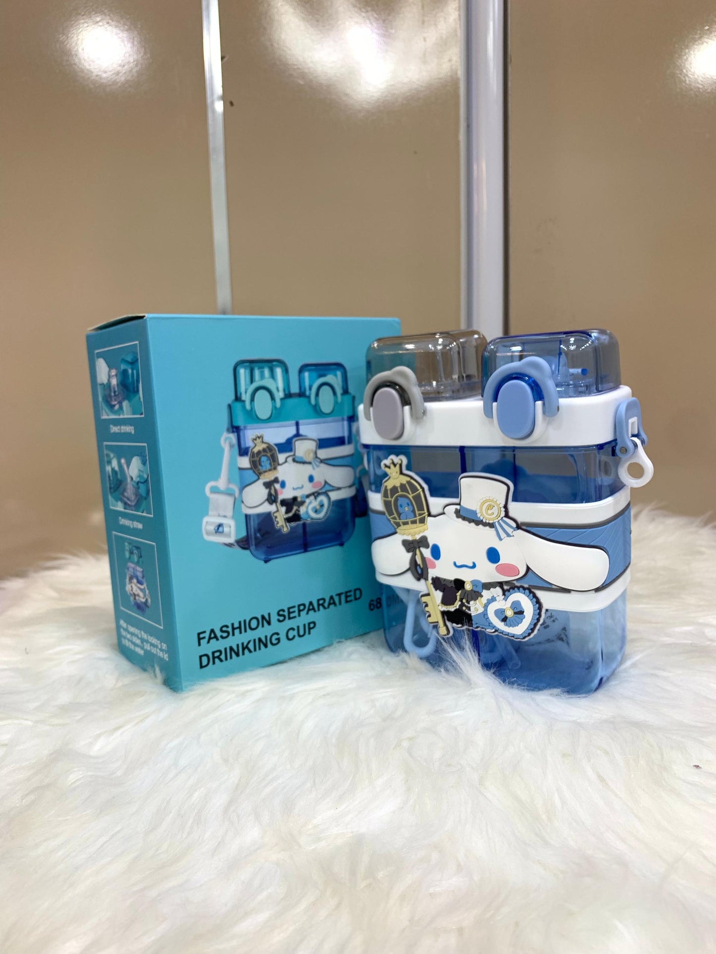 CHARACTER FASHION SEPARATED DRINKING WATER BOTTLE