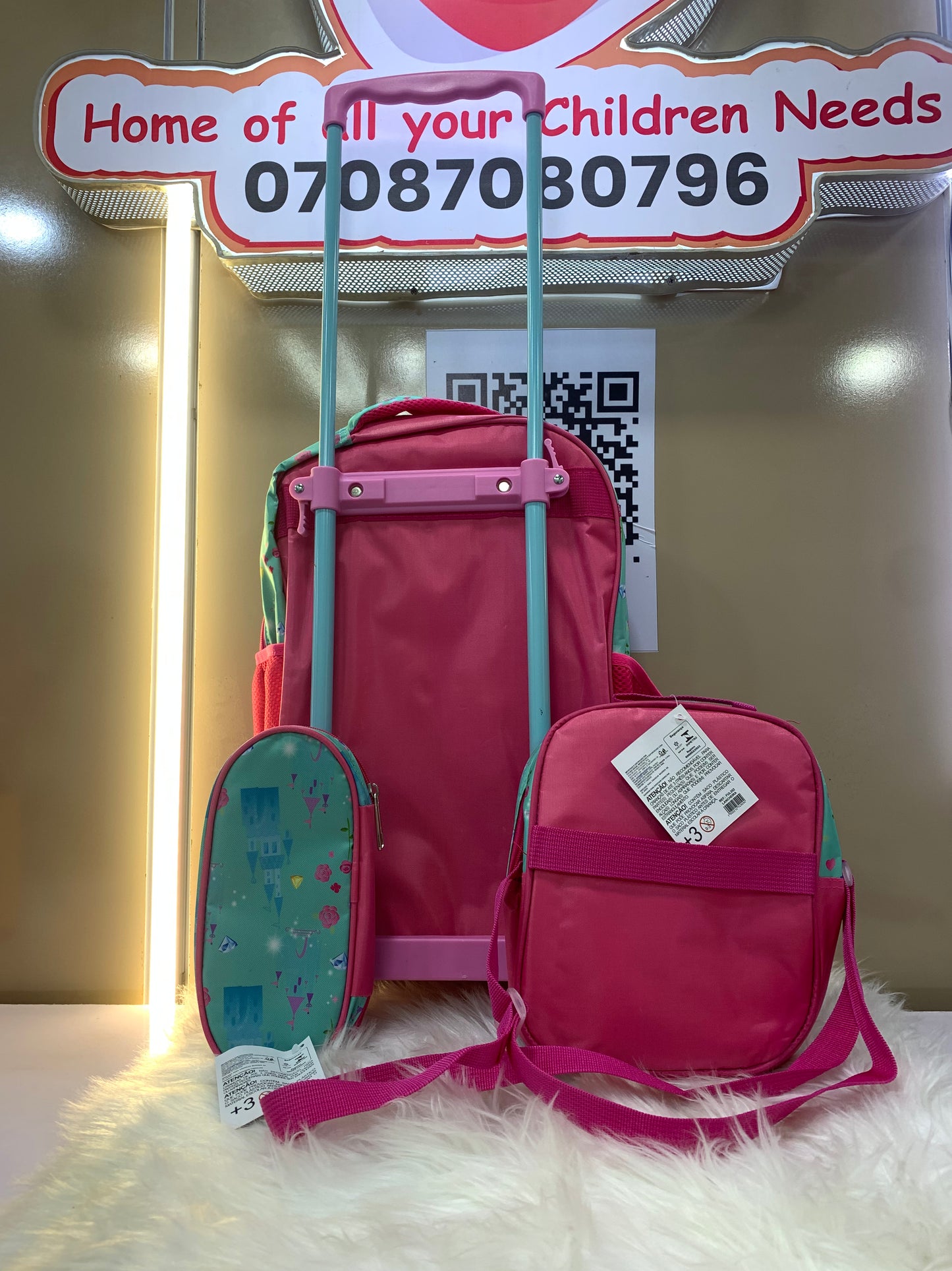 ANGEL TROLLEY BAG SET 4-8YRS