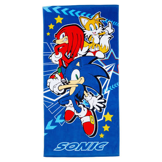 SONIC COTTON KIDS BEACH TOWEL 28 x 58CM