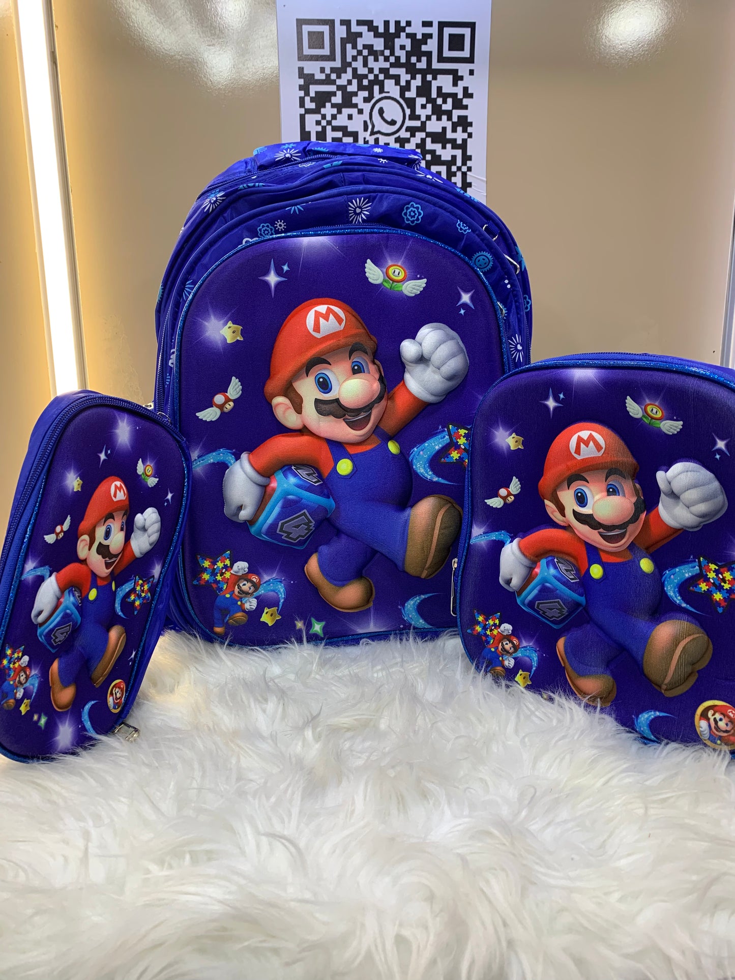 SUPER MARIO BACK PACK SET 4-7yrs