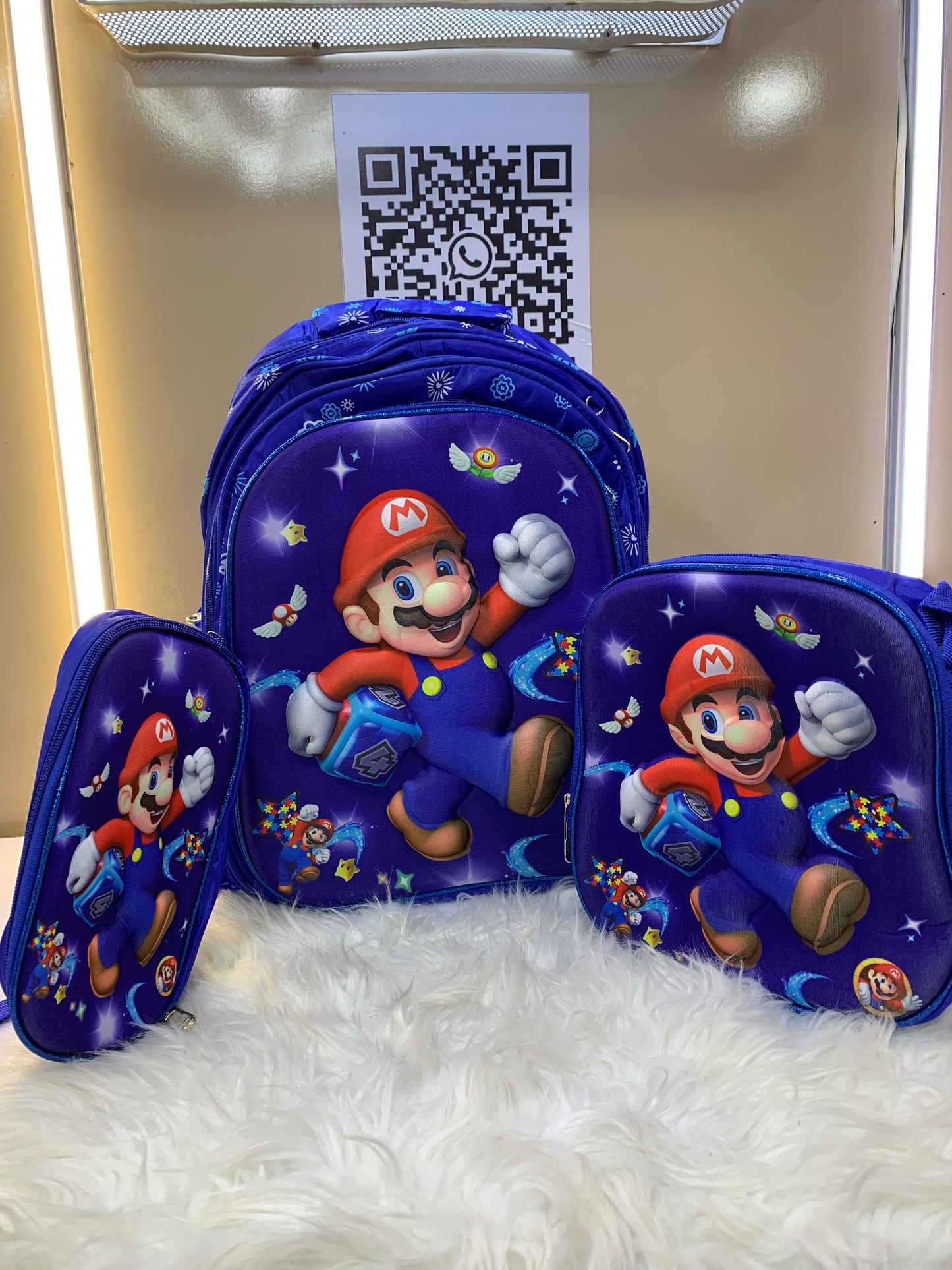 SUPER MARIO BACK PACK SET 4-7yrs