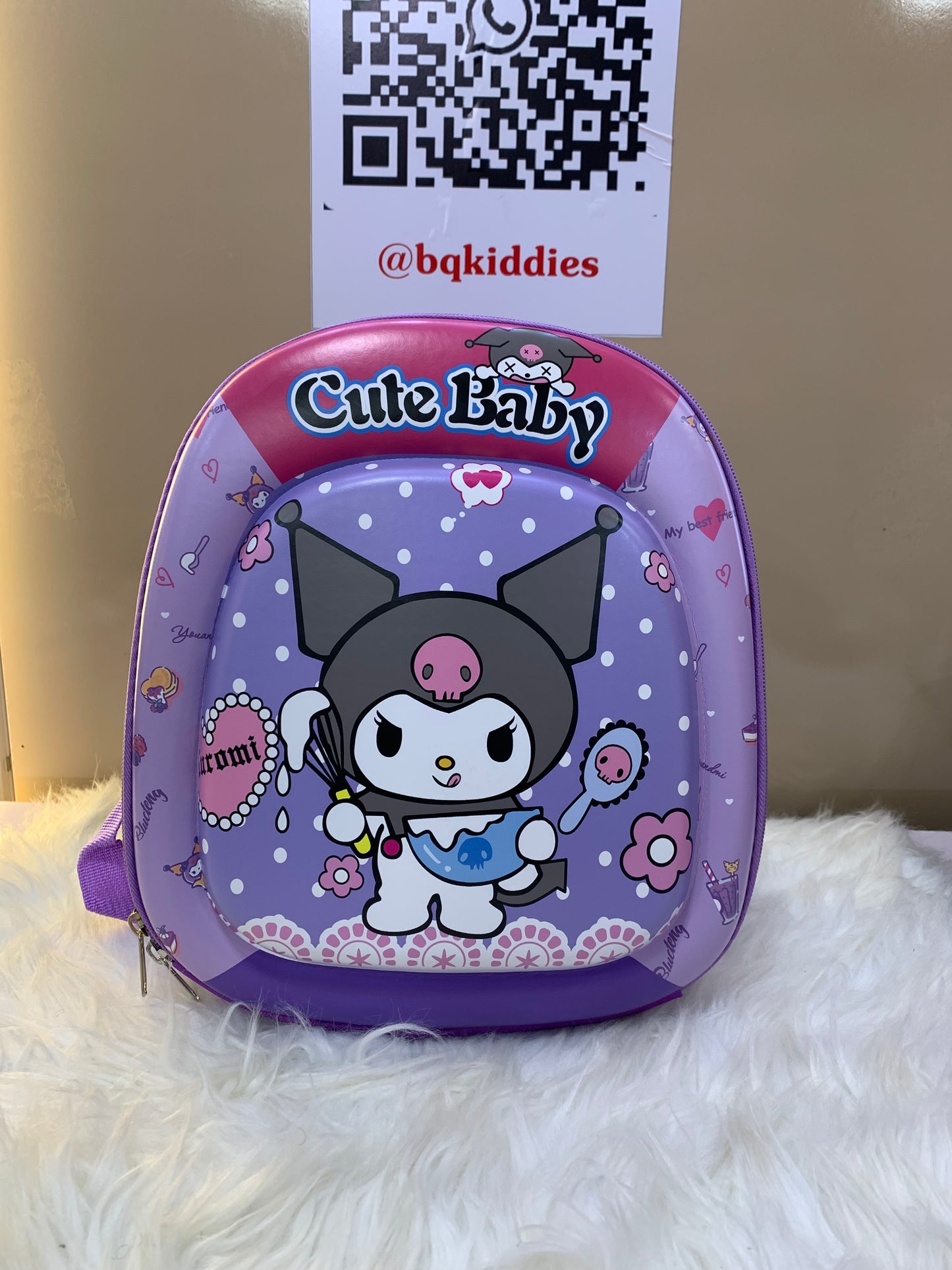 CARTOON CHARACTER 12inches BACK BAG 2-5yrs