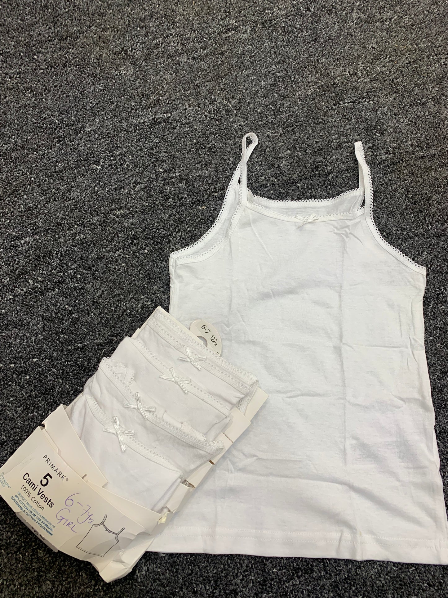 PRIMARK CAMI VESTS (GIRLS)