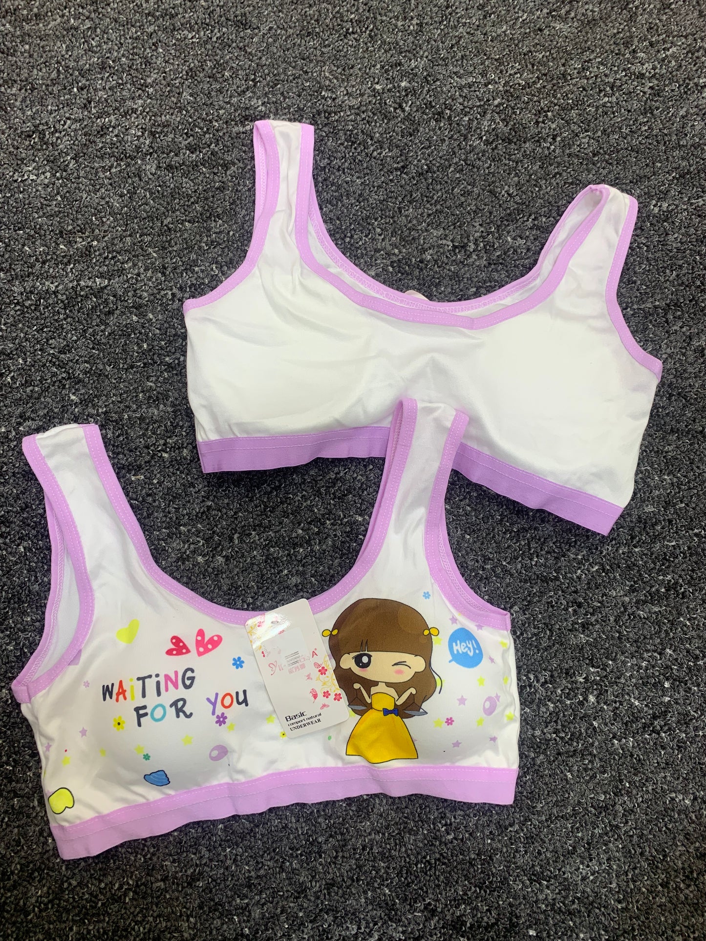GIRLS FASHION PADDED BRA TOP (WAITING FOR YOU)