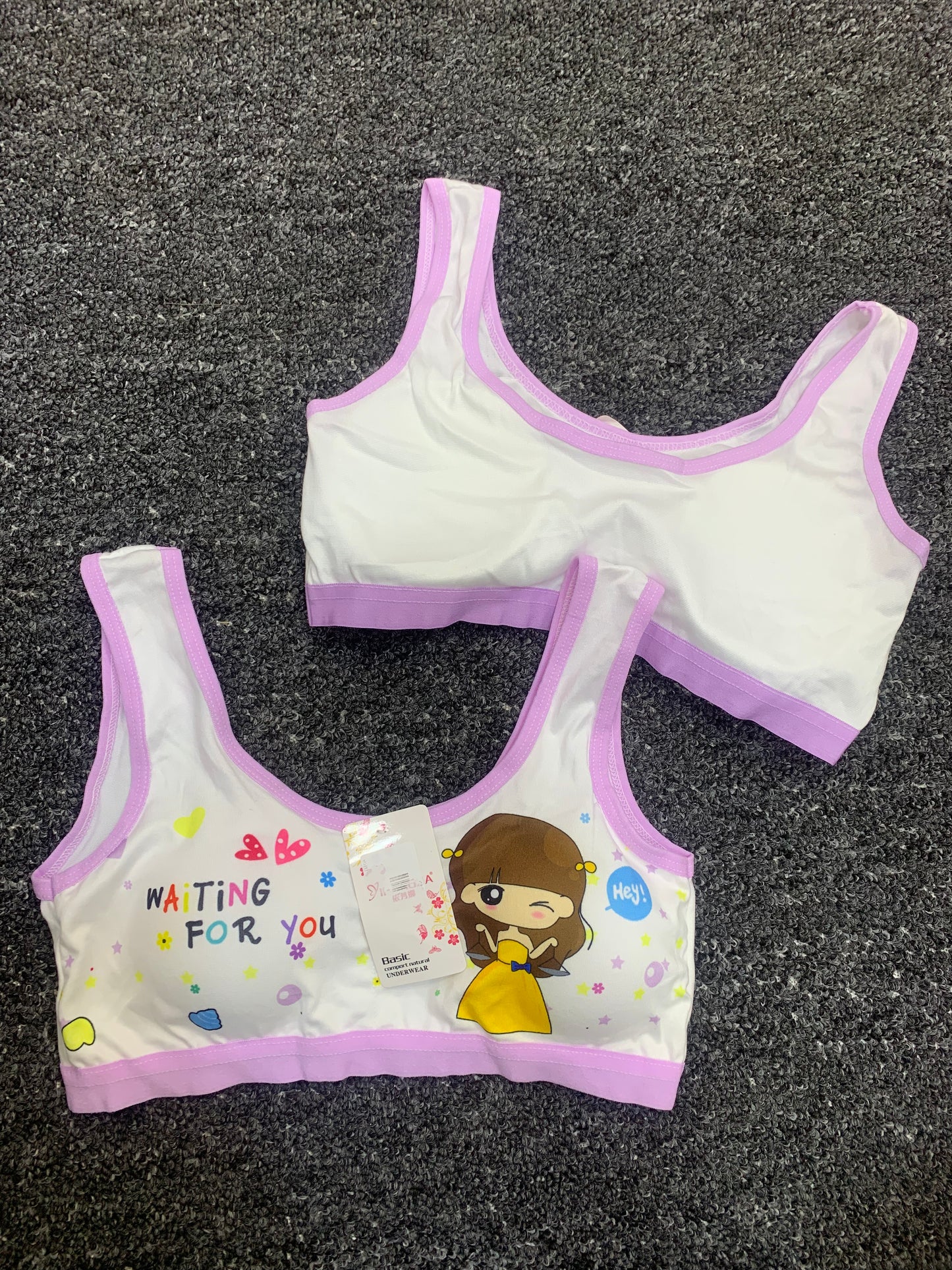 GIRLS FASHION PADDED BRA TOP (WAITING FOR YOU)