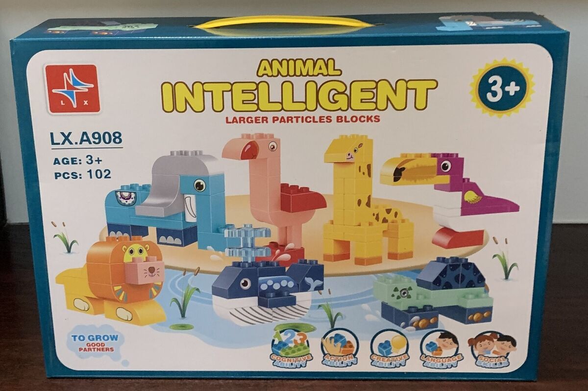 ANIMAL INTELLIGENT (LARGER PARTICLE BUILDING BLOCKS) 3YRS+(TOY)