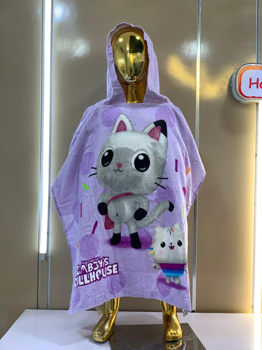 KIDS CHARACTER HOODED TOWEL