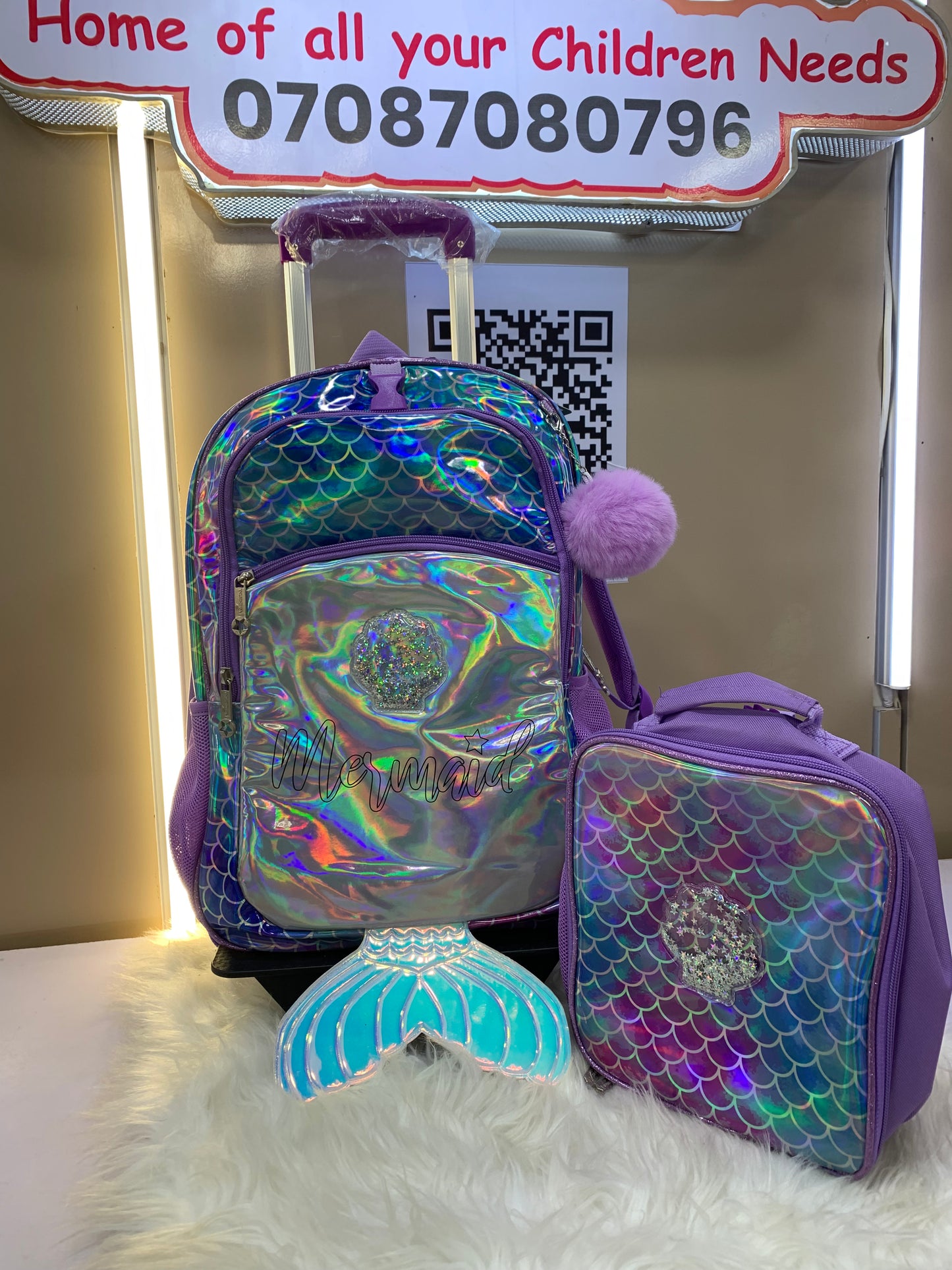 JASMINESTAR TROLLEY AND BACK BAG SET 4-8YRS
