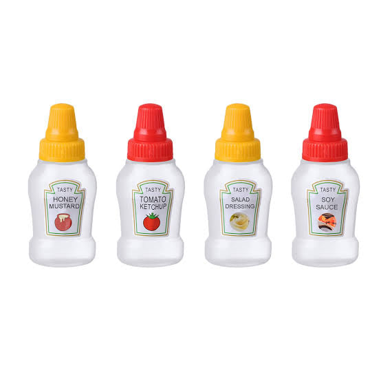 6 in 1 PACK MINI PLASTIC KETCHUP HOLDER