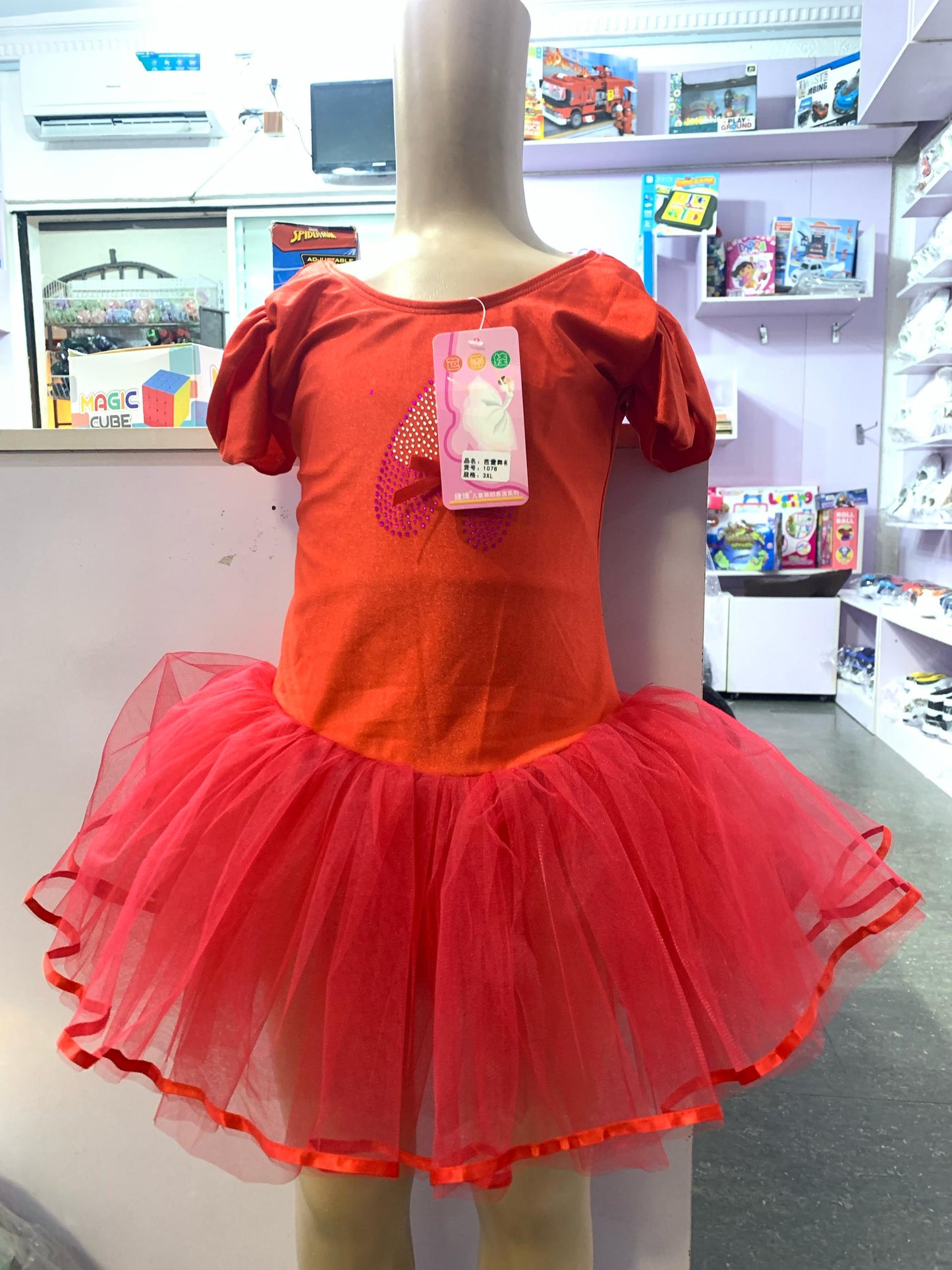 KIDS BALLERINA DRESS RED BALLET