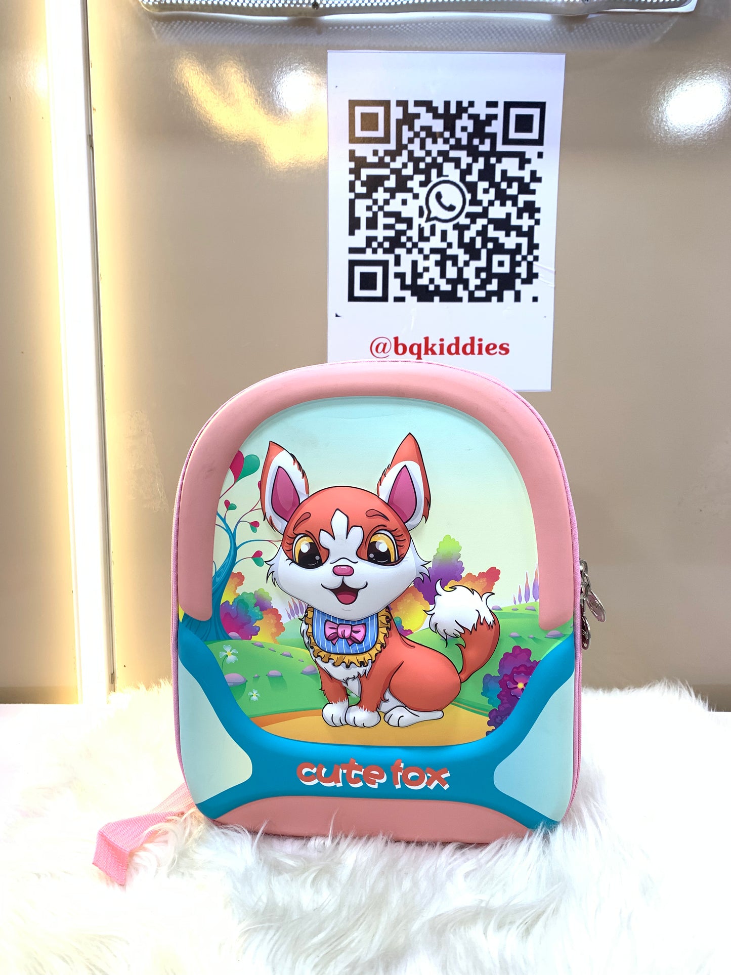CARTOON CHARACTER BACK BAG FOR TODDLER( CUTE FOX)