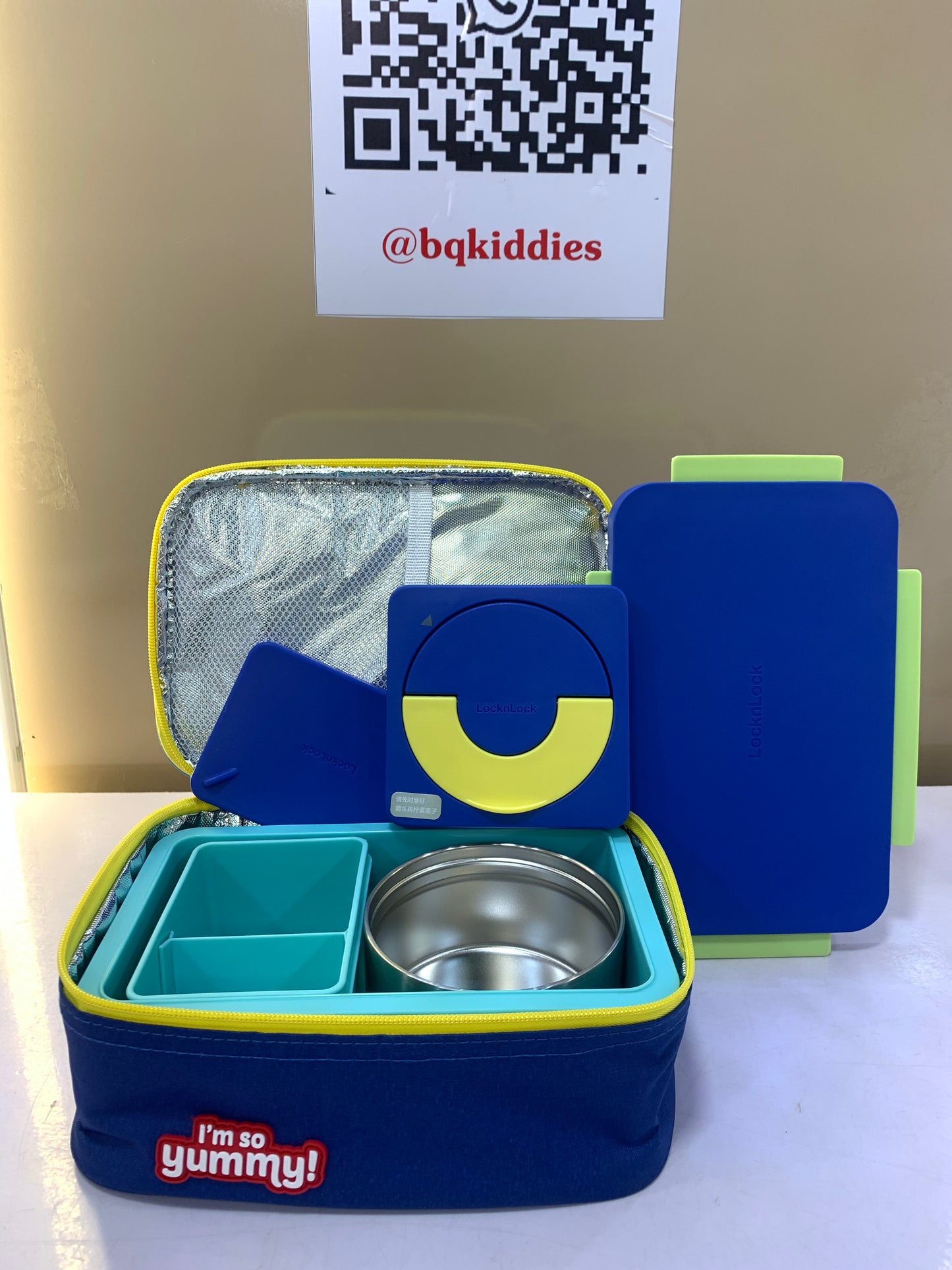 YUMMY LOCK N LOCK LUNCH BOX WITH THERMOS FOR KIDS