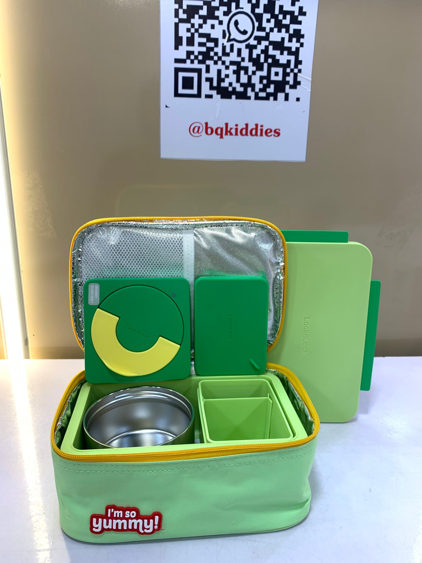 YUMMY LOCK N LOCK LUNCH BOX WITH THERMOS FOR KIDS