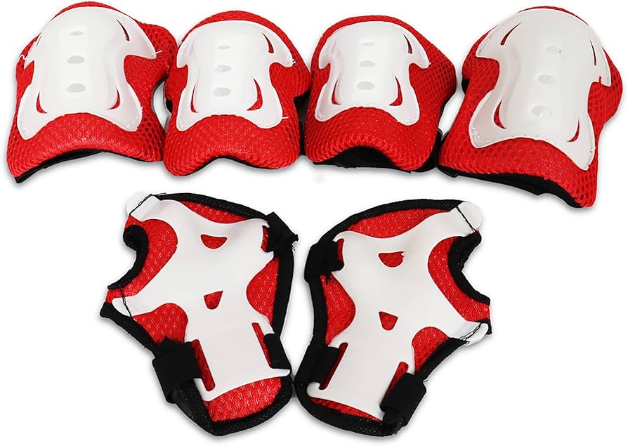 SKATING / BICYCLE PROTECTIVE KNEE AND ELBOW GUARD SET