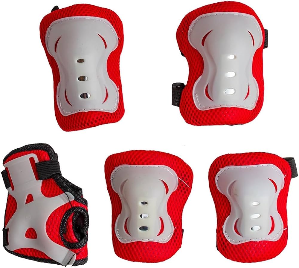 SKATING / BICYCLE PROTECTIVE KNEE AND ELBOW GUARD SET