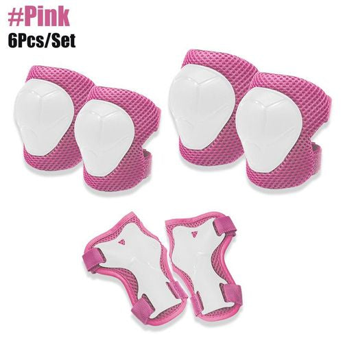 SKATING / BICYCLE PROTECTIVE KNEE AND ELBOW GUARD SET