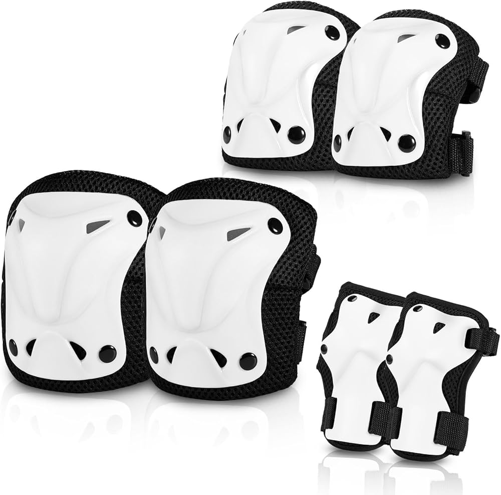 SKATING / BICYCLE PROTECTIVE KNEE AND ELBOW GUARD SET