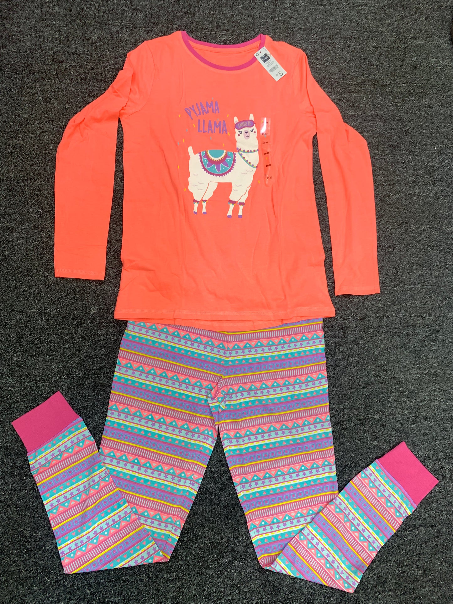 DUNNESSLEEP PYJAMA SET 2PCS SET (PYJAMA LLAMMA)/11-12YEARS