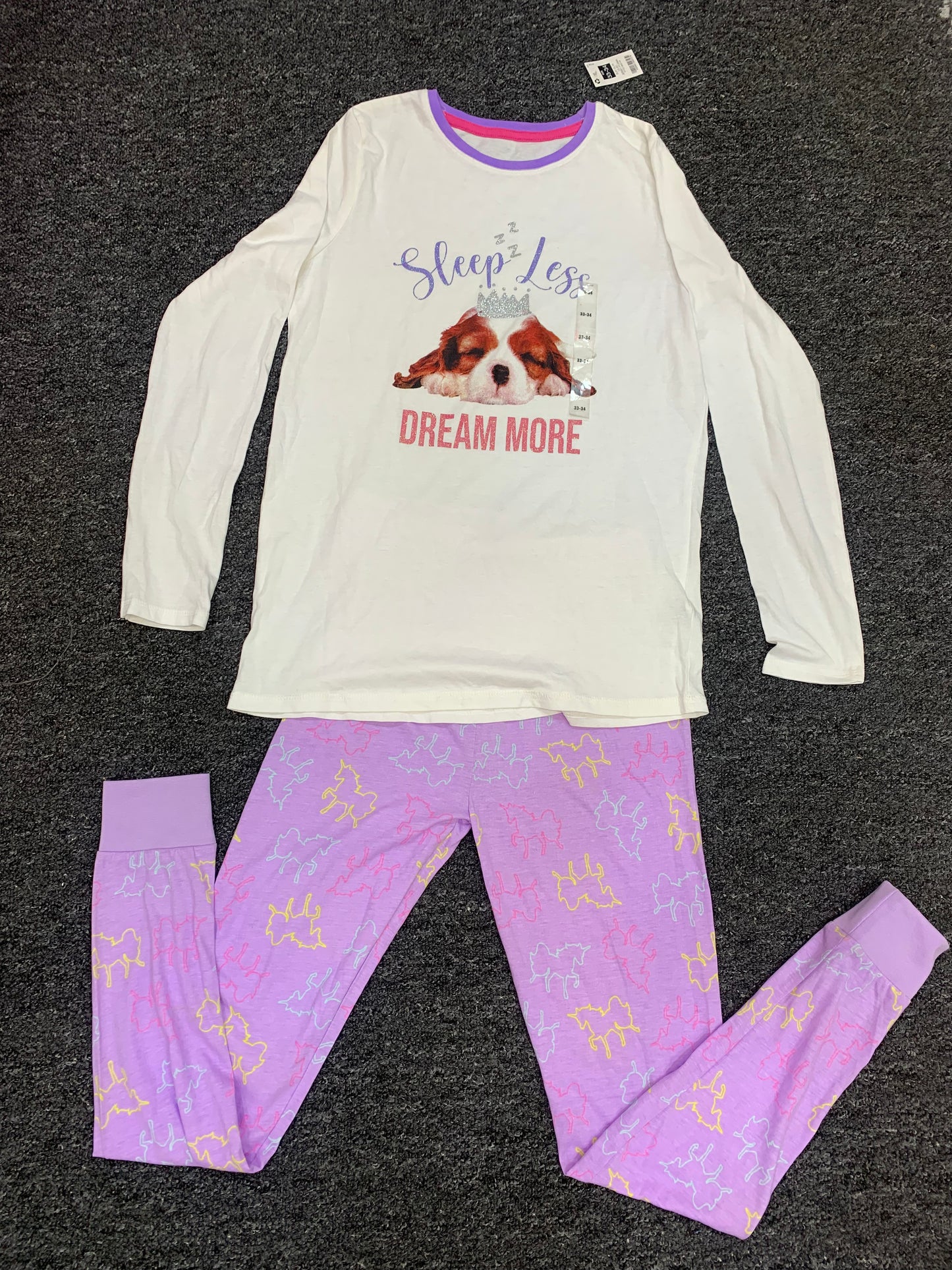 DUNNESSLEEP PYJAMA SET 2PCS SET (SLEEPLESS DREAM MORE)/13-14YEARS