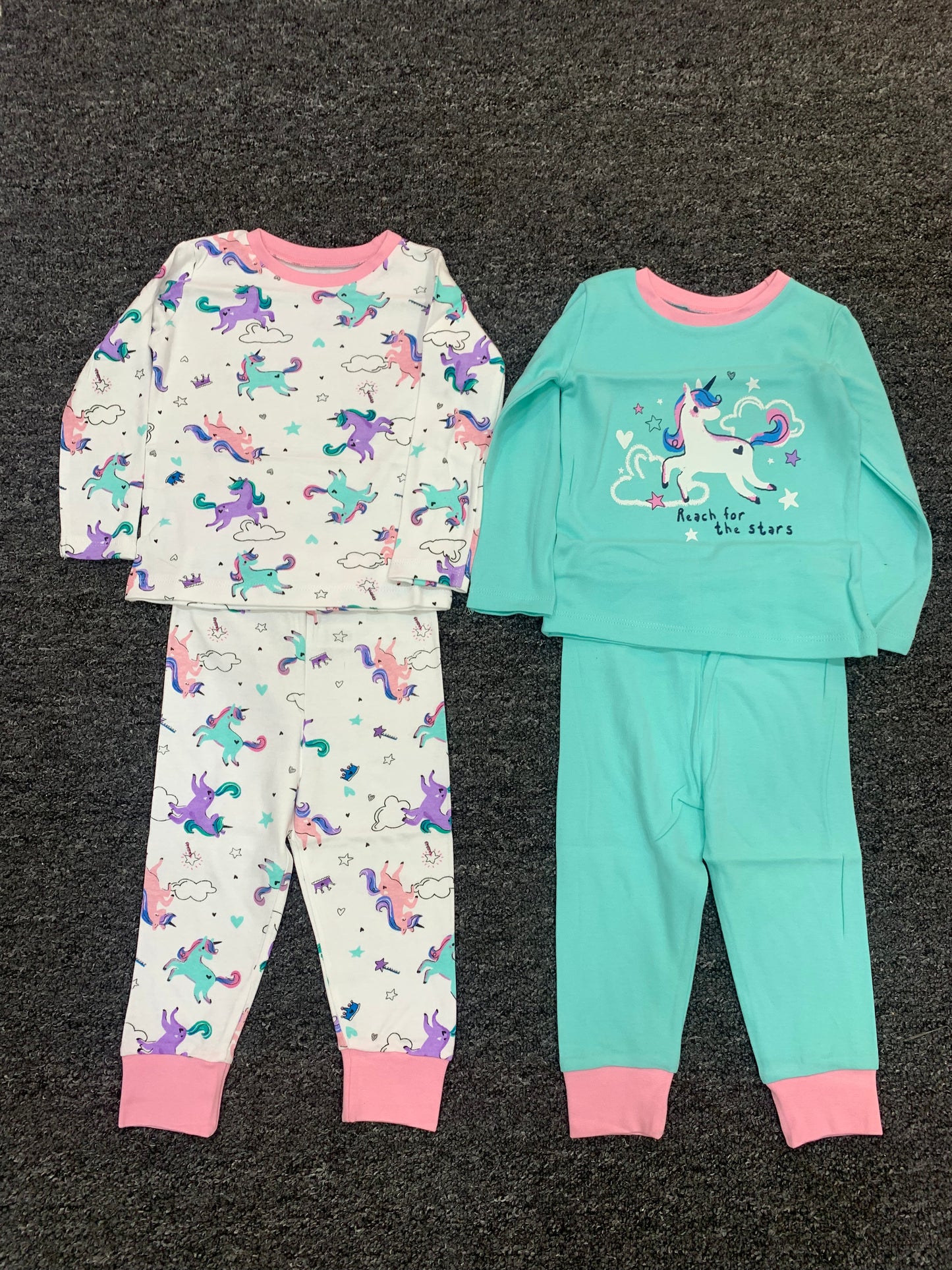 DUNNESSLEEP 2 PACK MIX N MATCH PYJAMA(REACH FOR THE STARS,UNICORN)/12-23MONTHS
