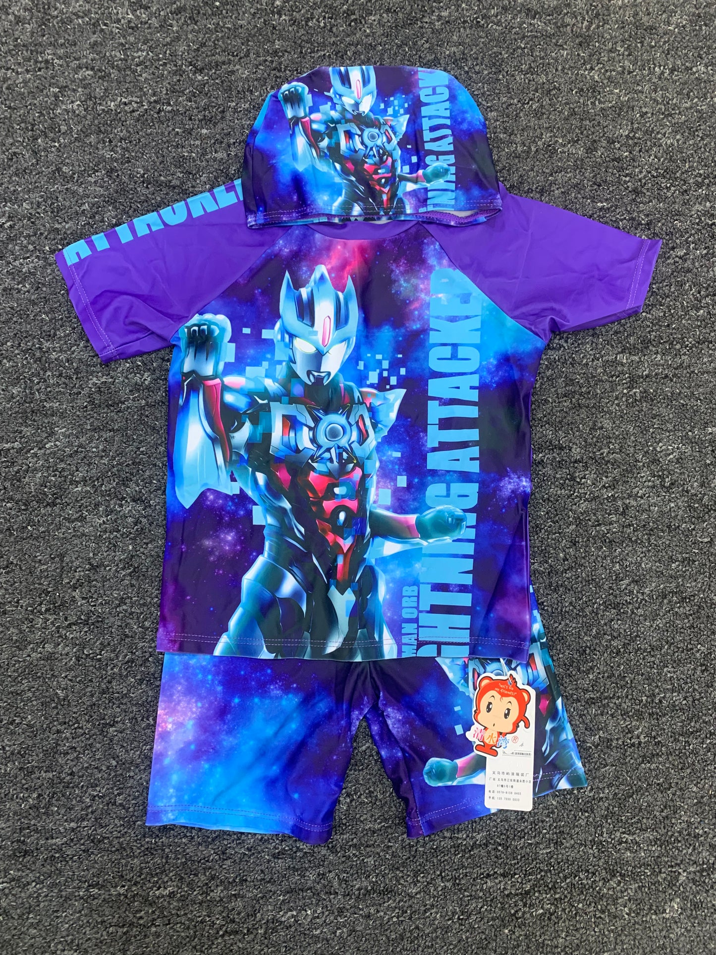 SWIMMING TRUNK TOP&SHORT(ATTACK)/7-11YEARS