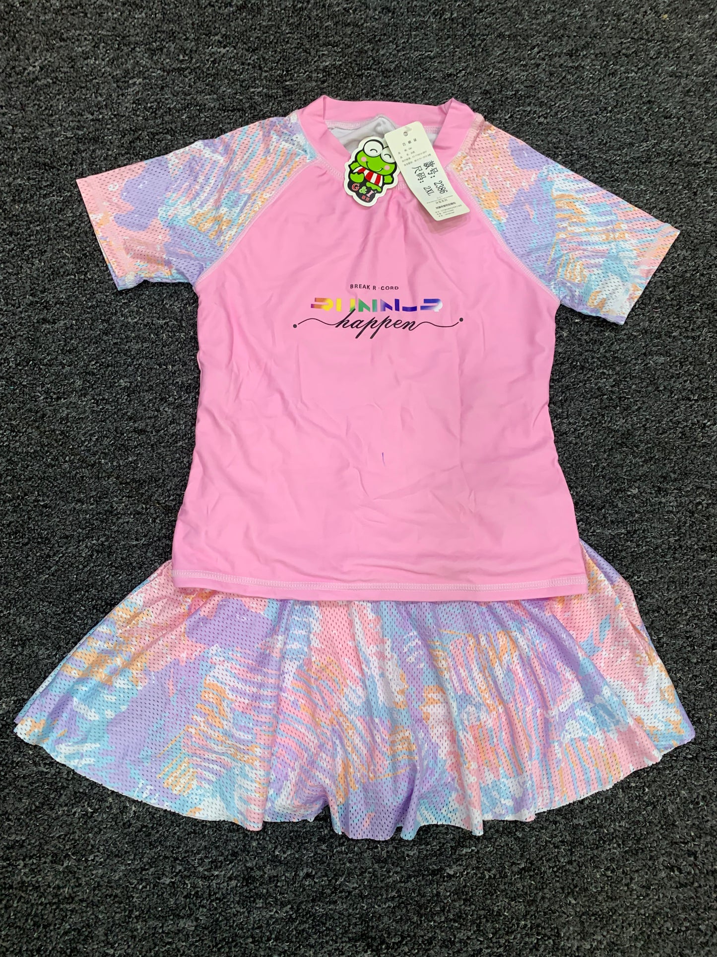 SWIMMING TRUNK SKIRT AND TOP(G&I)/4-8years