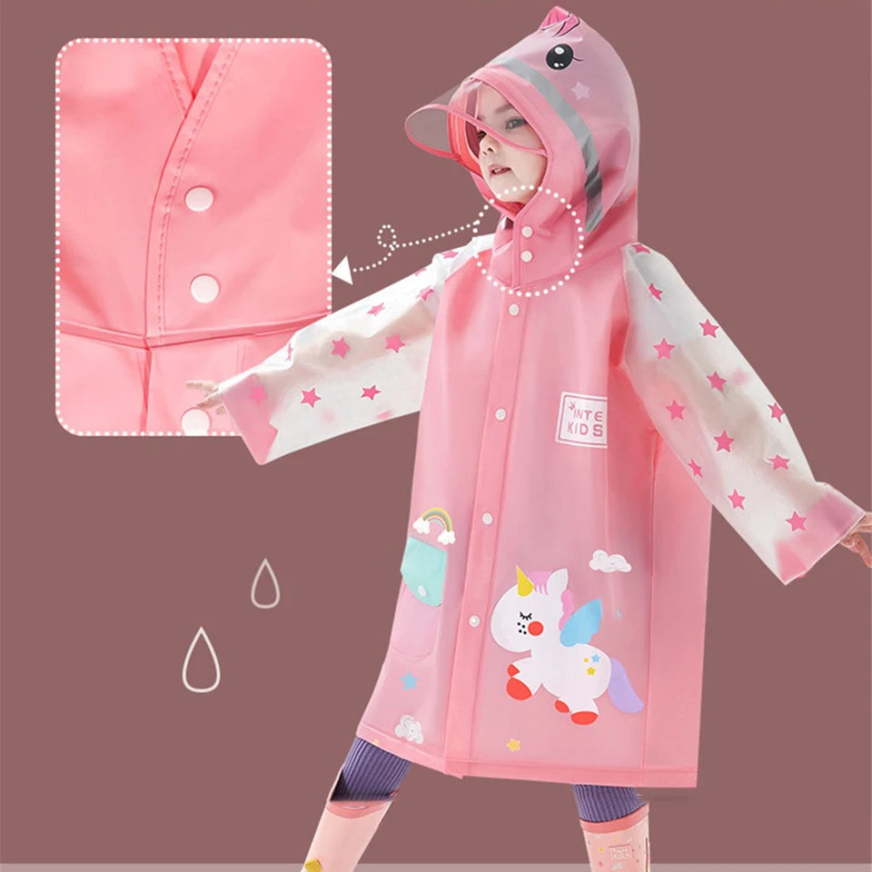 DRIVER DINO CHILDREN'S RAIN COAT